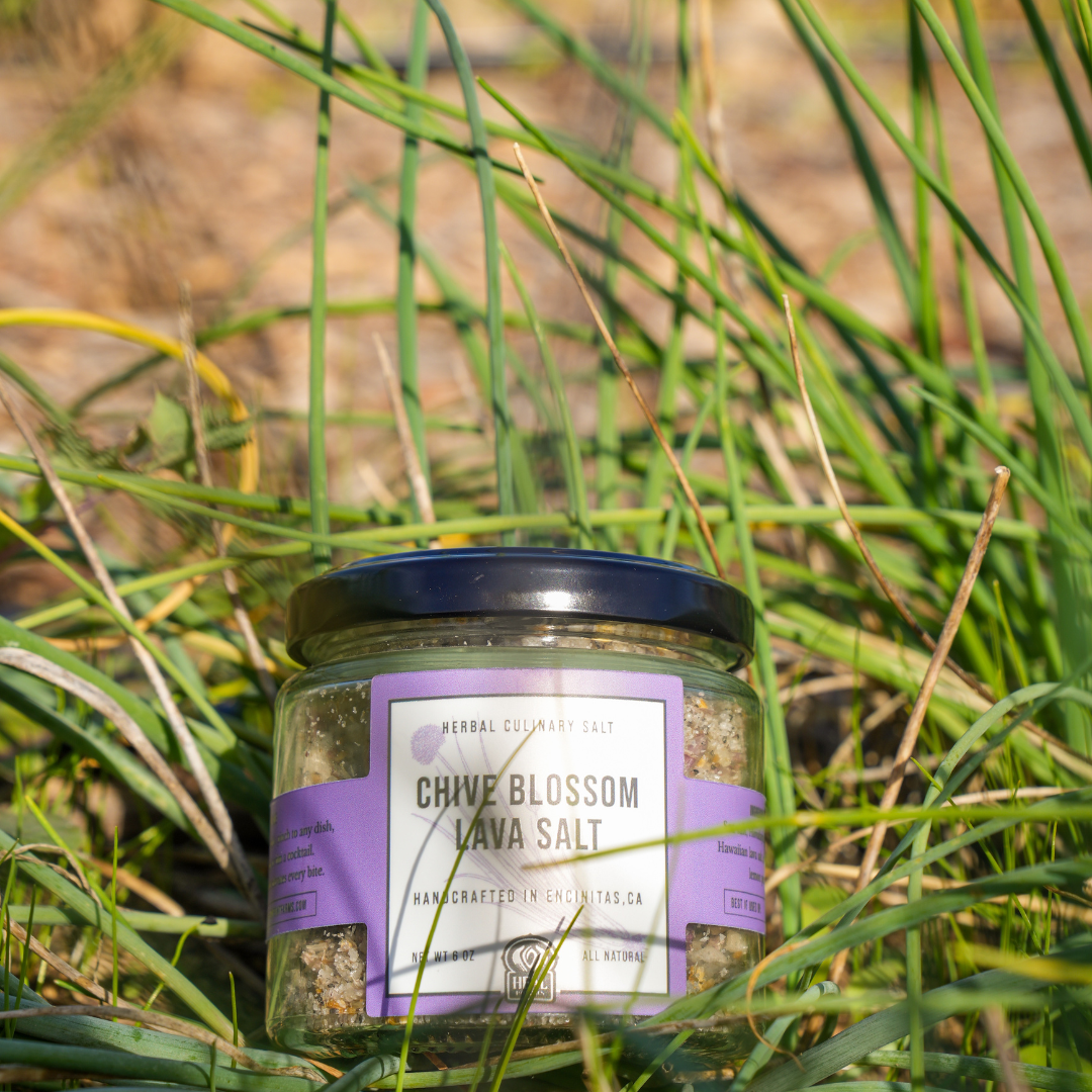 Chive Blossom Lava Culinary Salts