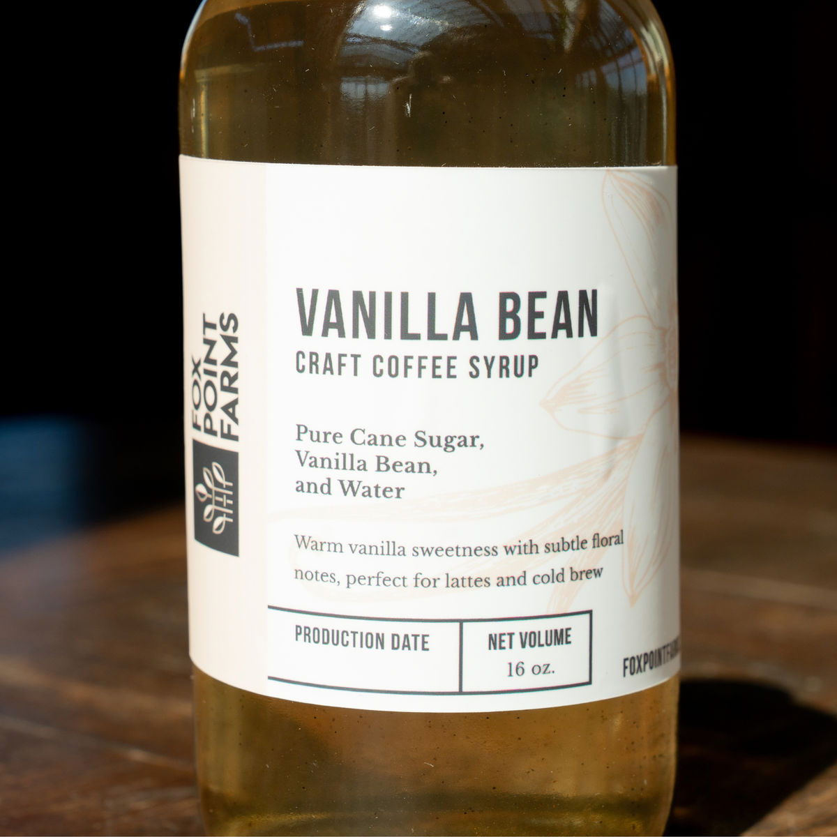 Vanilla Bean Craft Coffee Syrup