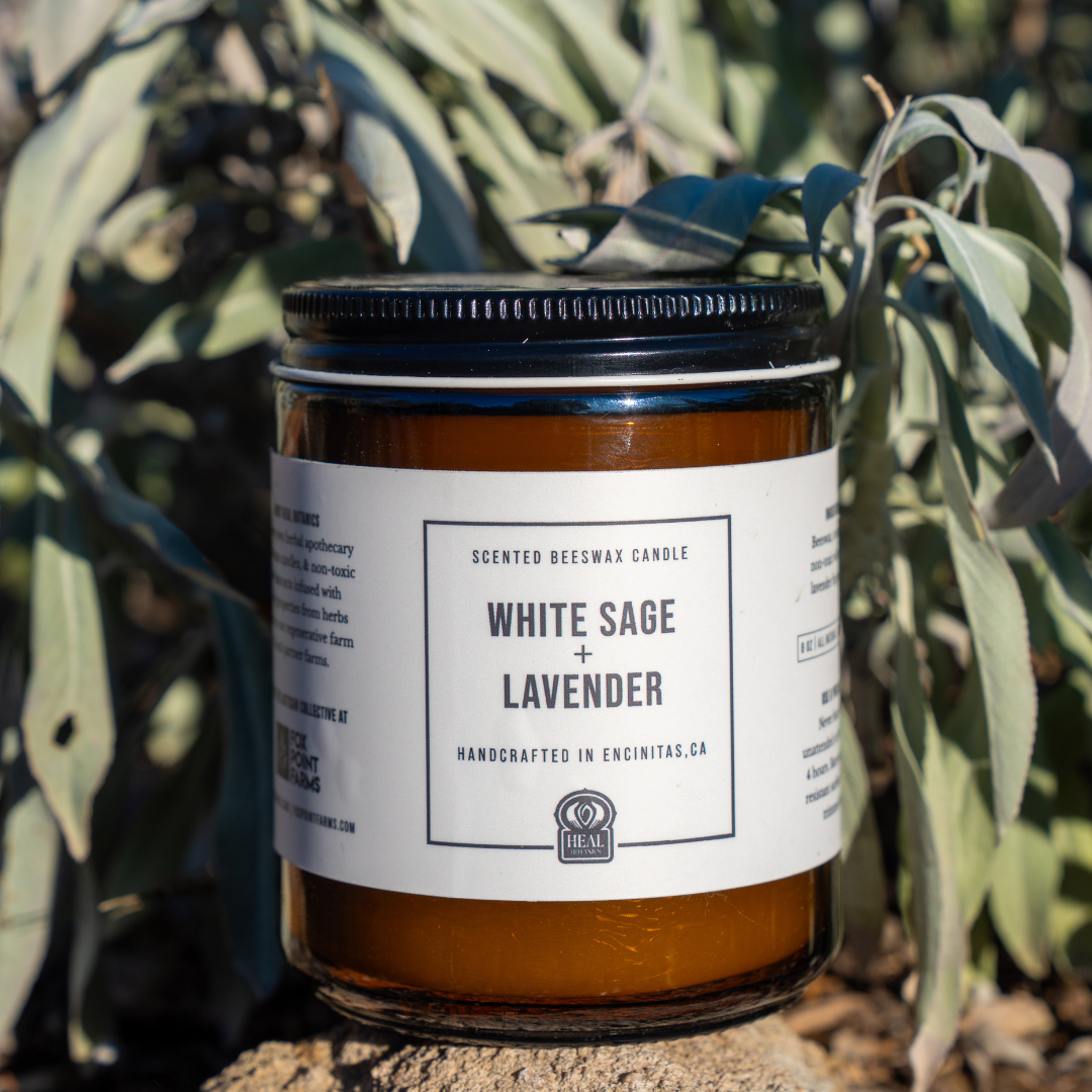 White Sage + Lavender Candle